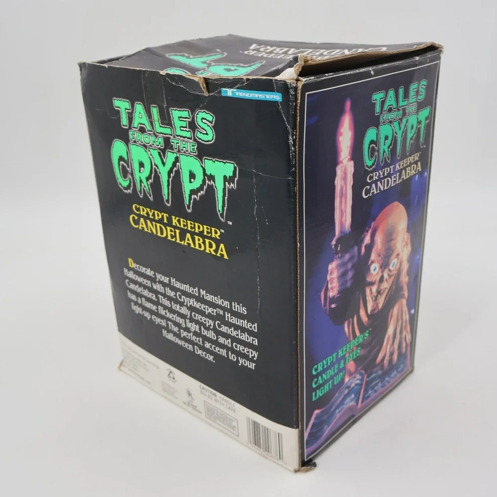 Trendmasters Tales from the Crypt Keeper Candelabra Vintage 1996 Brown Light Up